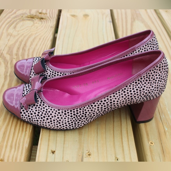 Le Babe Women’s Multi Color Bow Pump Sz 38 (US 7) - Picture 6 of 9